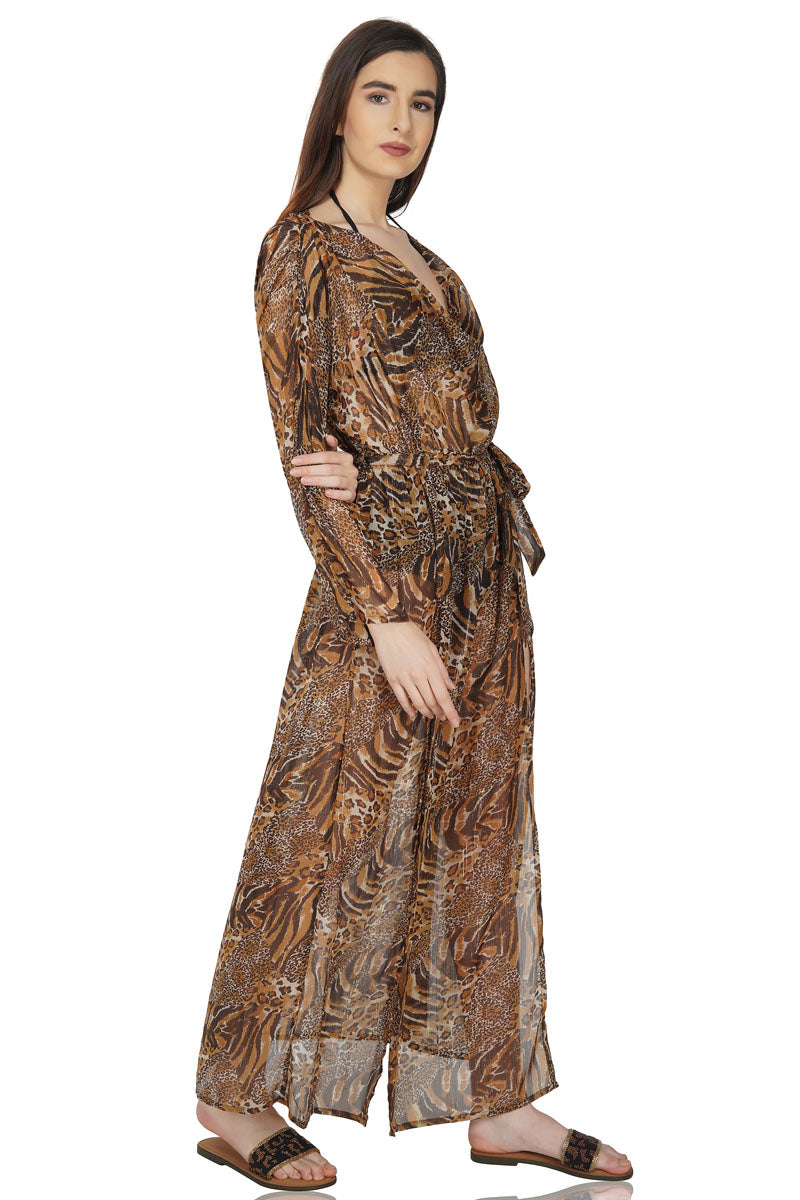 Prairies Dusk Cowl Neck Dress - Mixcart USA
