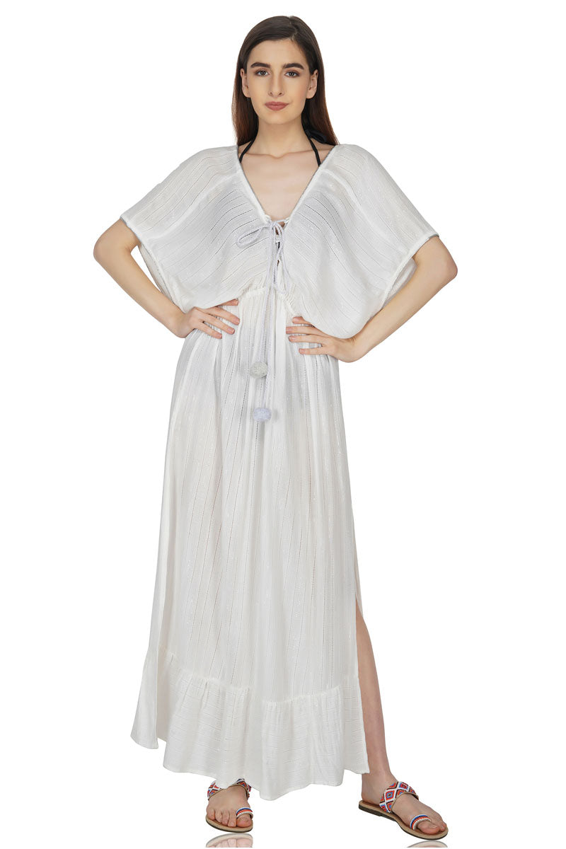Mythic Grecian Goddess Flowy Maxi Dress - Mixcart USA
