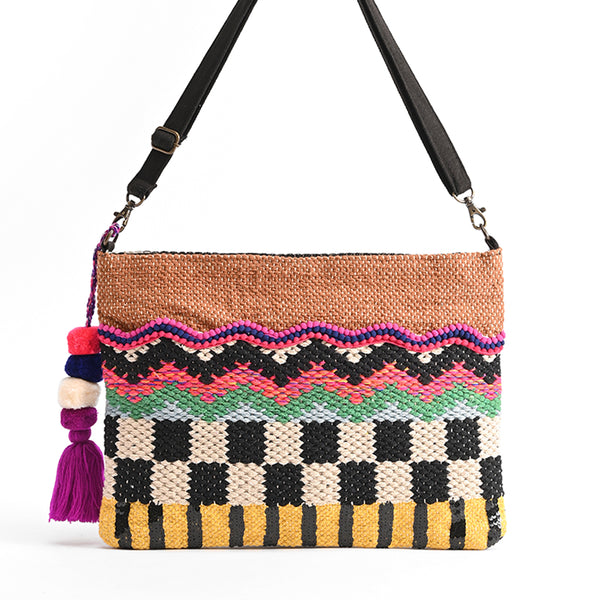 Buttercup Pit Loom Dhurri Crossbody Bag