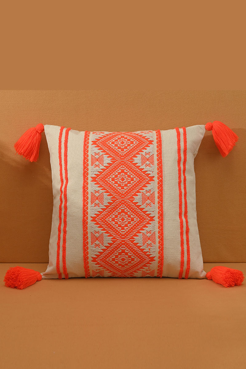Tribal Hand Embroidered Cushion Cover - Mixcart USA
