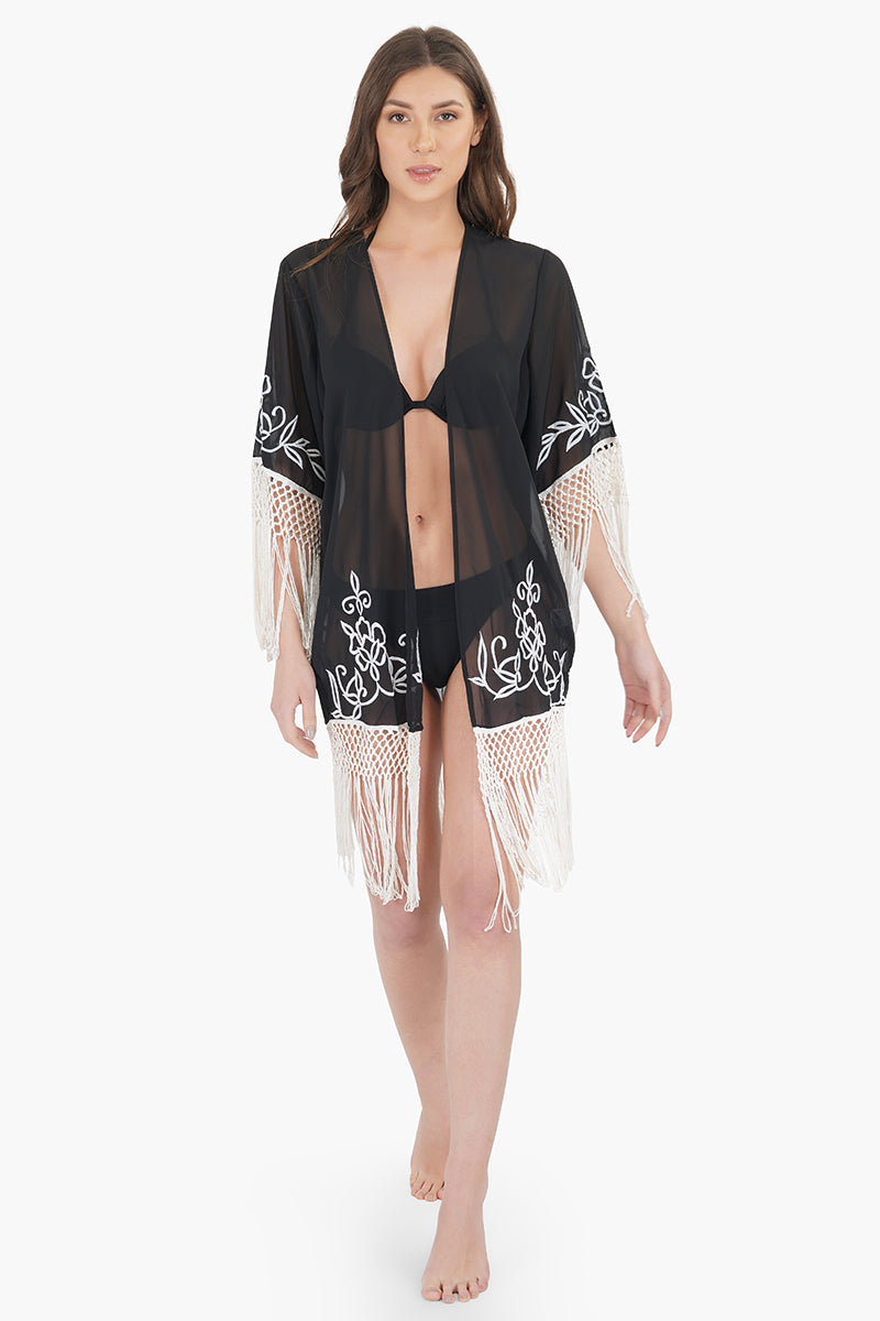 Bella Embroidered Cover Up - Mixcart USA